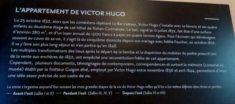 Entrée de l'appartement de Victor Hugo