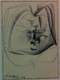 Portrait lithographié de Balzac par Picasso