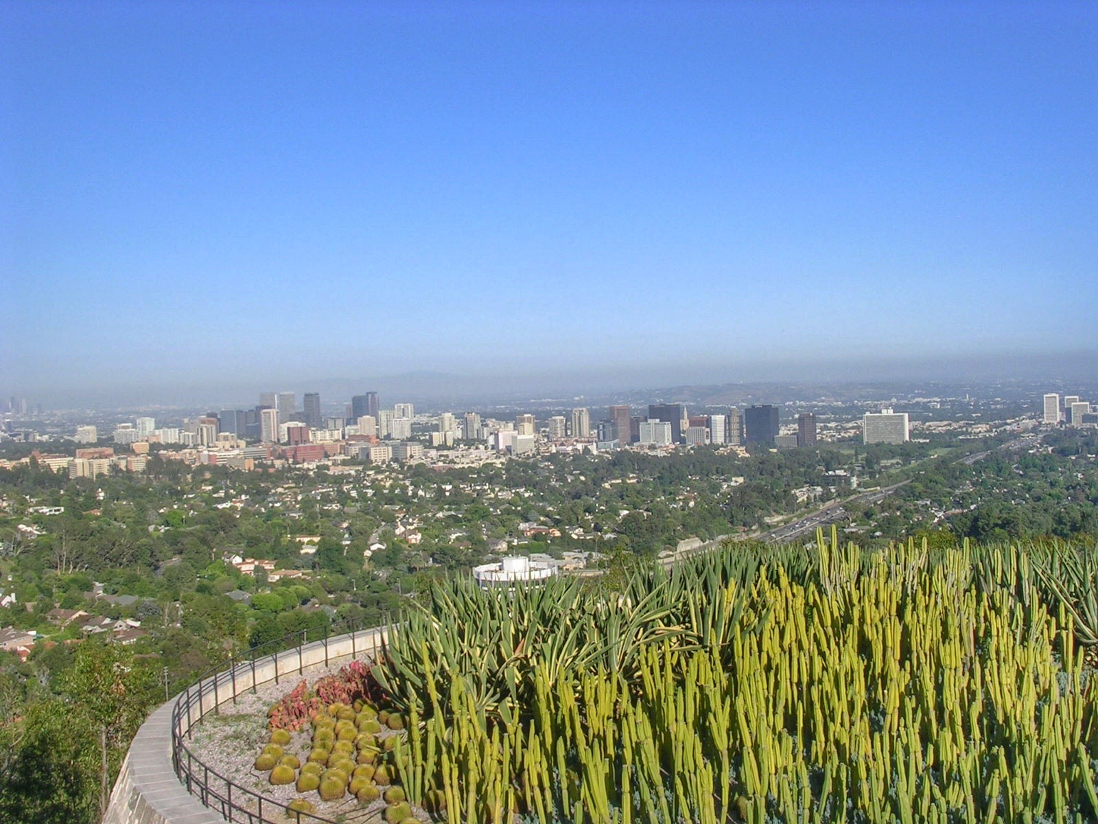 Vue sur Los Angeles depuis le Musée Getty