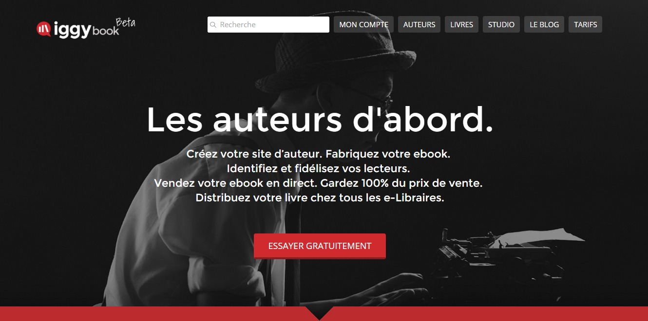 IggyBook - plateforme pour auteurs