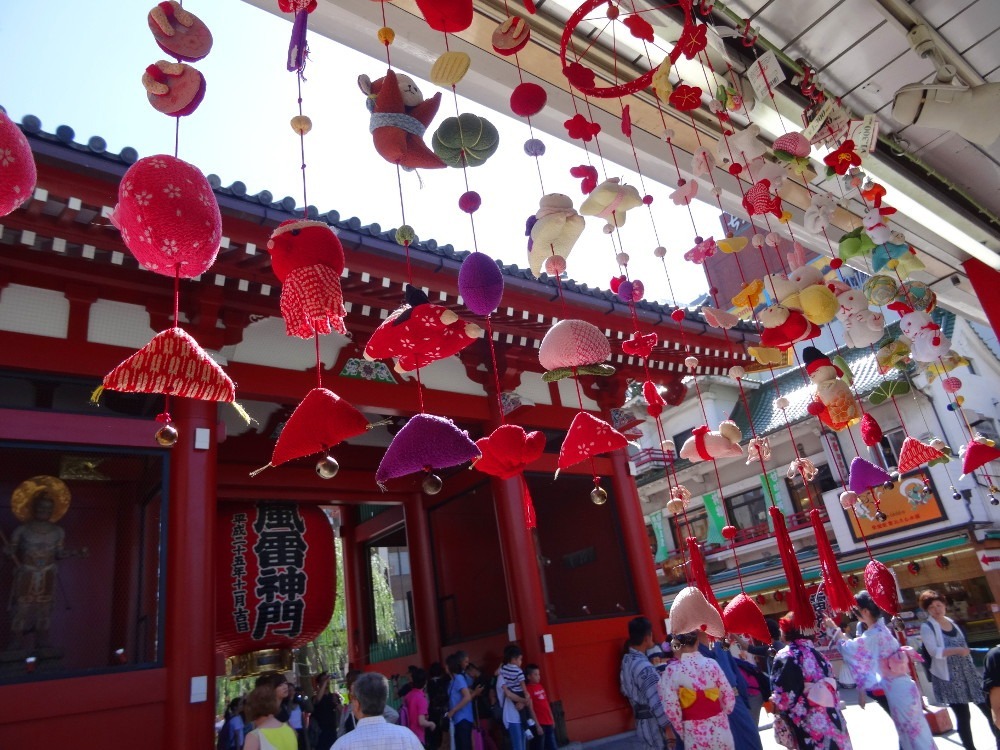 Temple d'Asakusa, l'un des plus visités du pays (Tokyo)