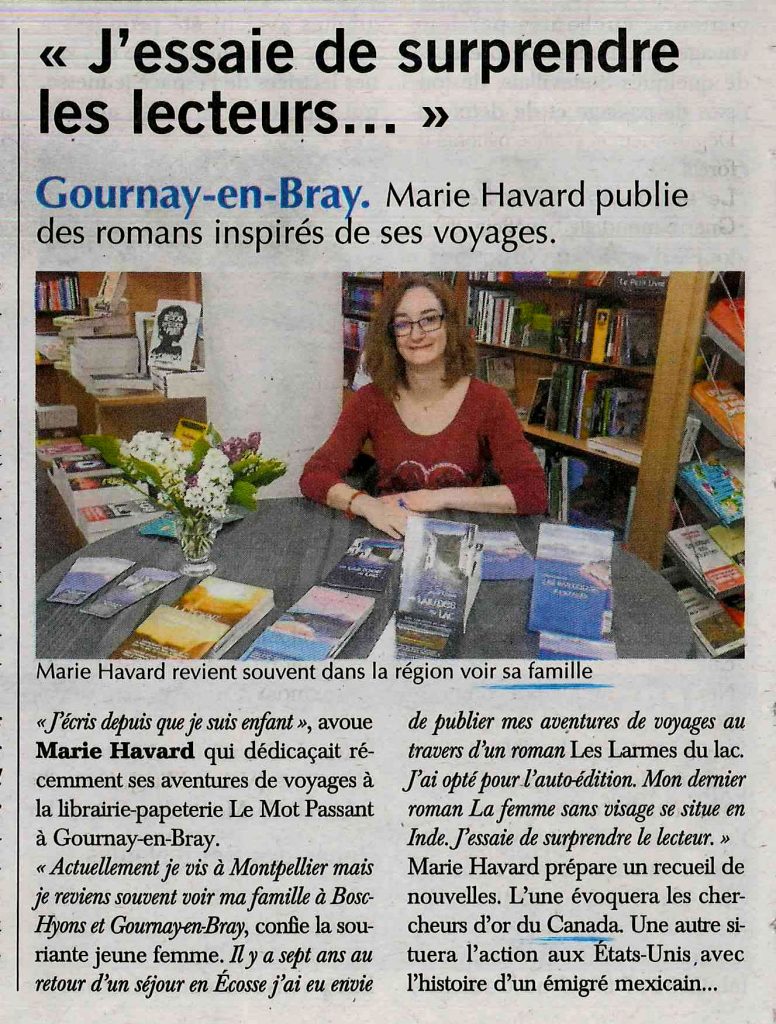 Article Marie Havard Paris Normandie mai 2017