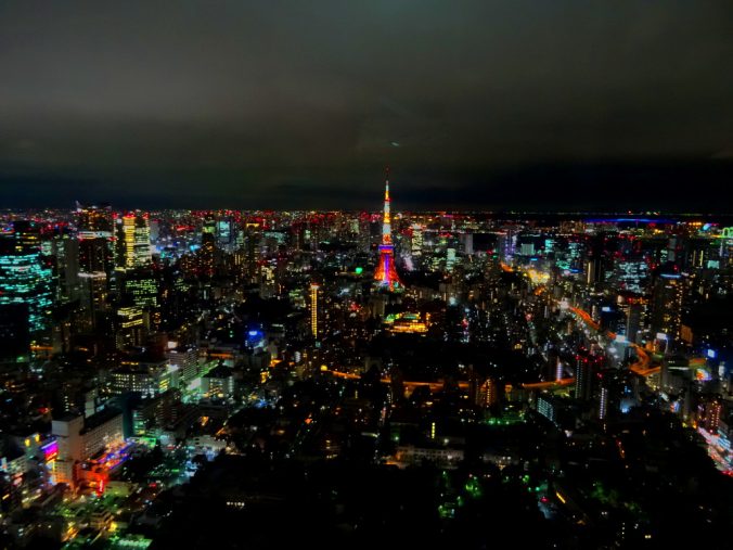 Vue sur Tokyo, de nuit