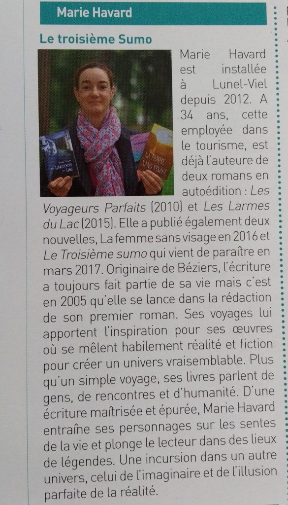 Zoom sur les plumes Lunel-Vielloises dans le LV Mag avril 2017