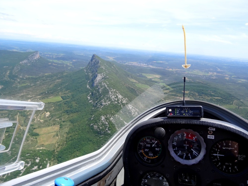 Vol planeur Pic Saint-Loup France