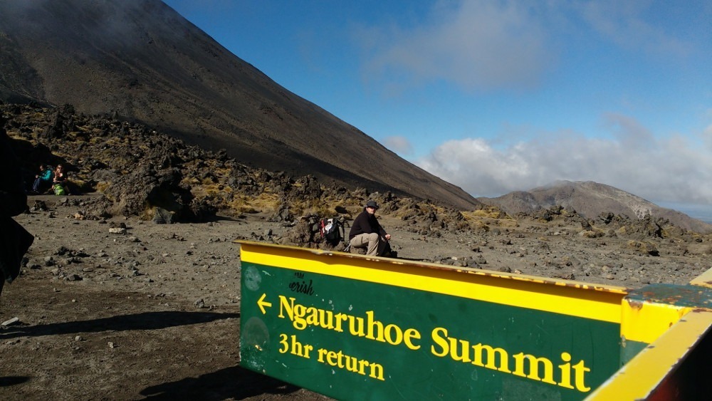 Tongariro Alpine Crossing : vue vers le Mont Ngauruhoe