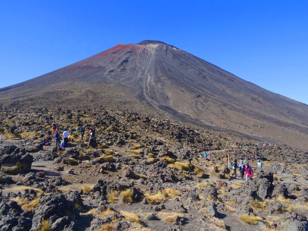 Tongariro Alpine Crossing : vue vers le Mont Ngauruhoe