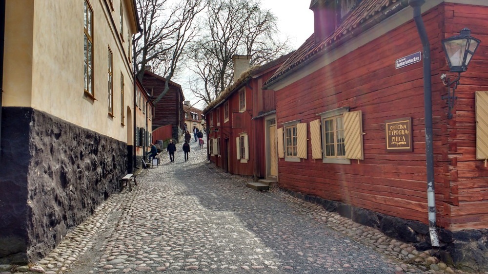 Skansen garden et quartier historique Stockholm, Suède