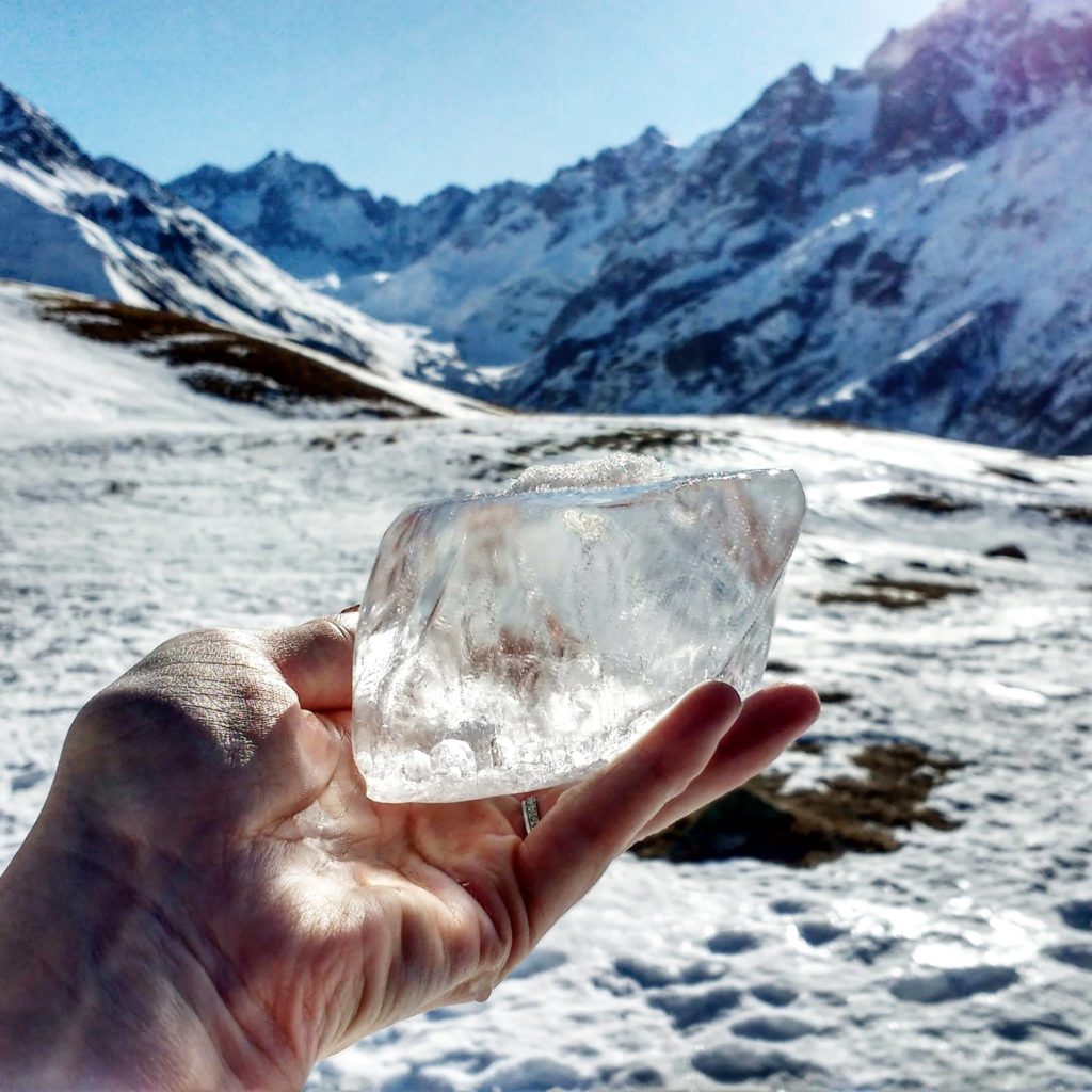 Lac du Pontet - bloc de glace