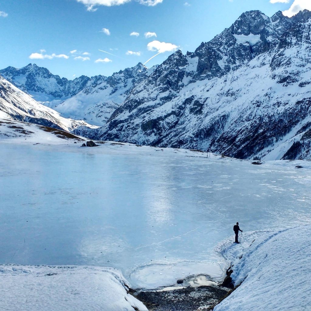 Lac du Pontet - lac gelé