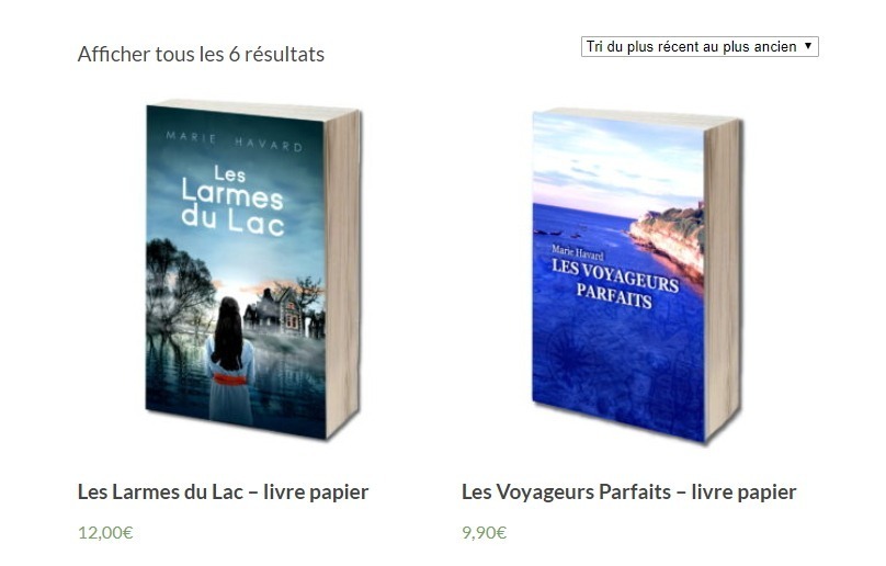 Vente en ligne - livres - marie havard