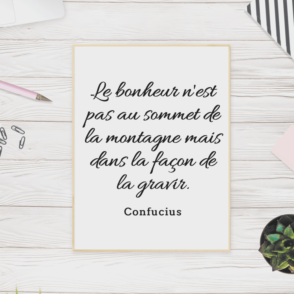 Citation montagne confucius