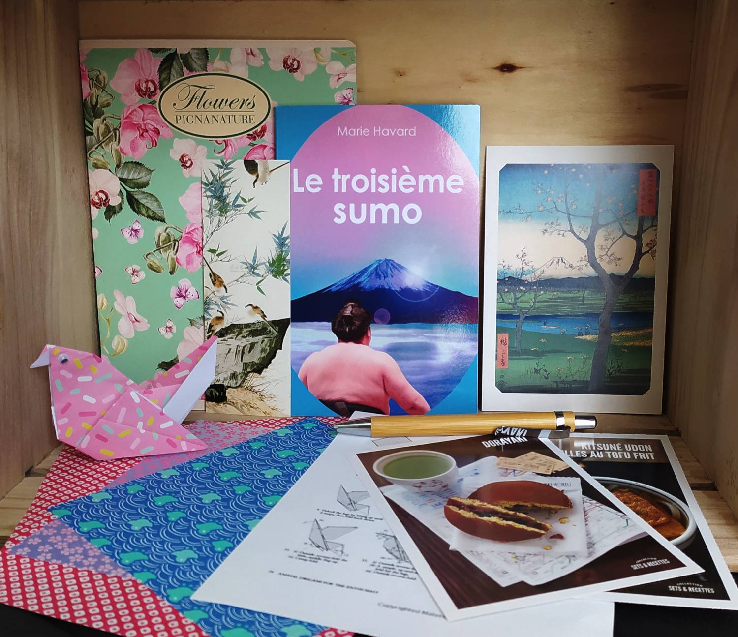 Box livre Le Troisième Sumo - coffret cadeau Japon - Marie Havard