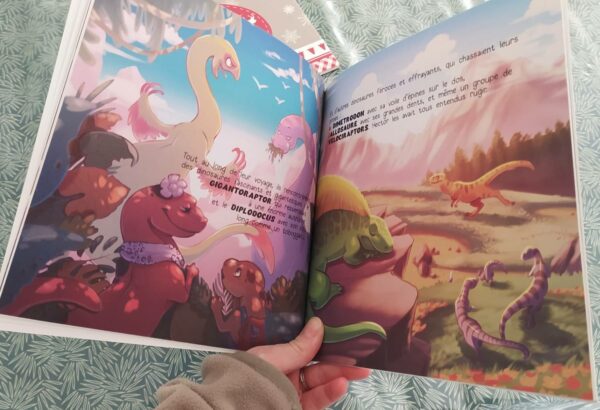 Livre illustré enfant dinosaure