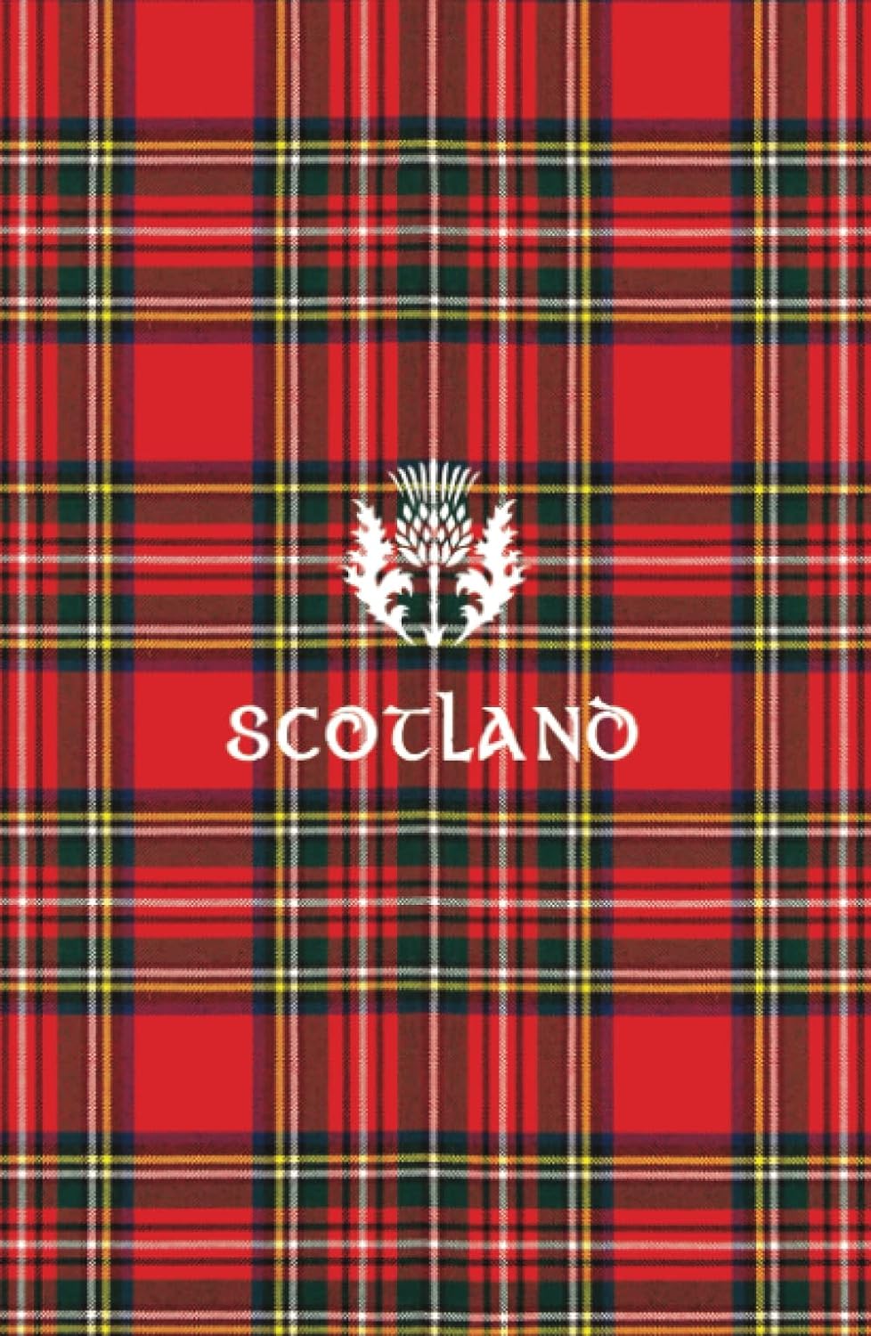 carnet de notes tartan scotland