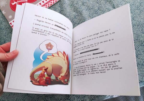 Livre illustré enfant dinosaure