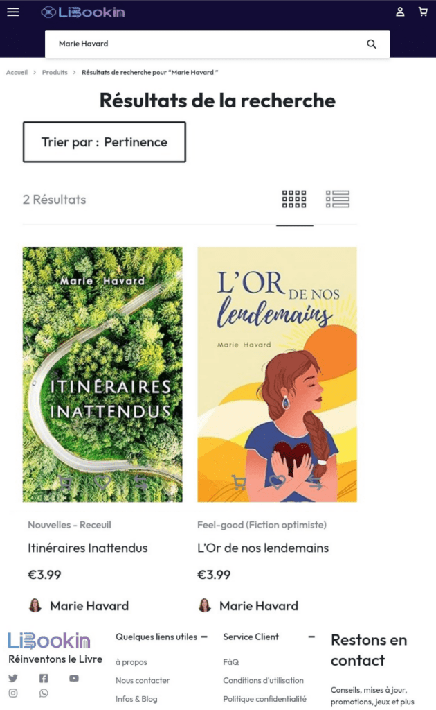 Marie Havard sur Libookin