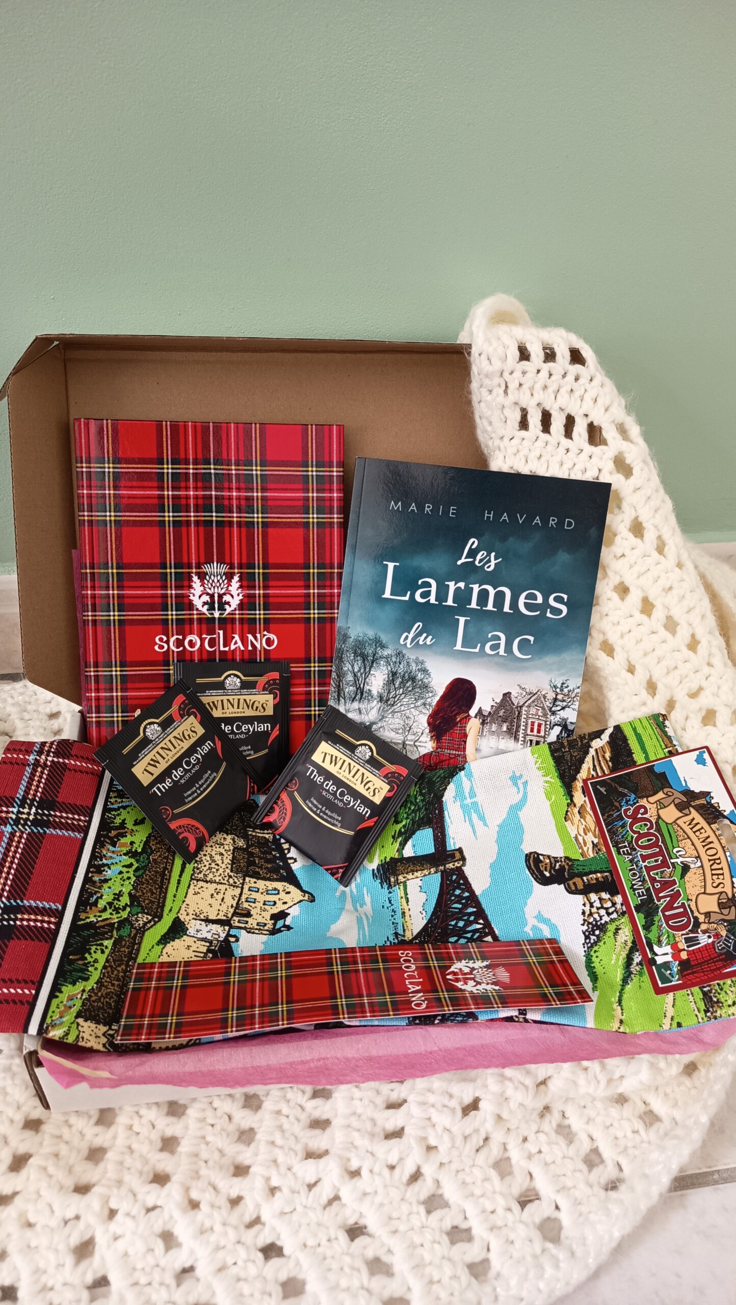 box cadeau de noel ecosse livre grand format